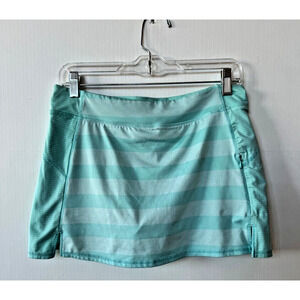 Soybu Lotus Fit Women's Sz S Stripe Skort Light Green Tennis Skirt Active Wear